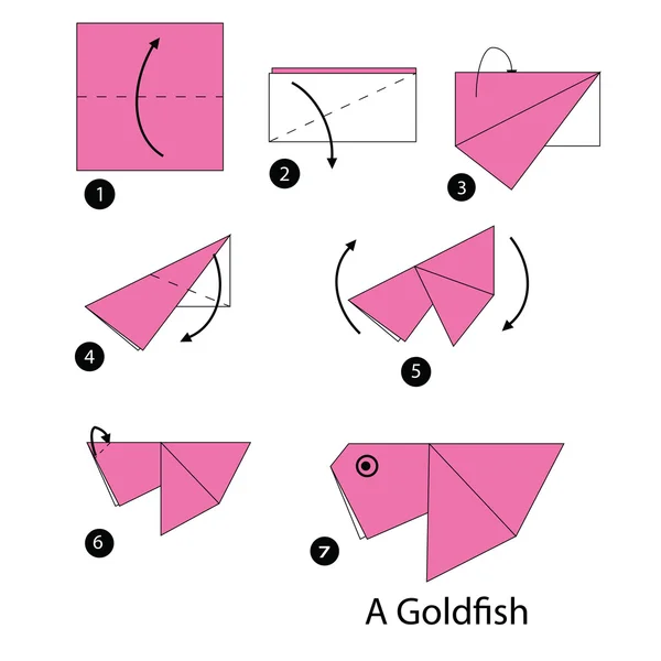 Золотая рыбка оригами: Оригами золотая рыбка из бумаги своими руками: шаблоны для аппликаций в подготовительной группе из цветной бумаги