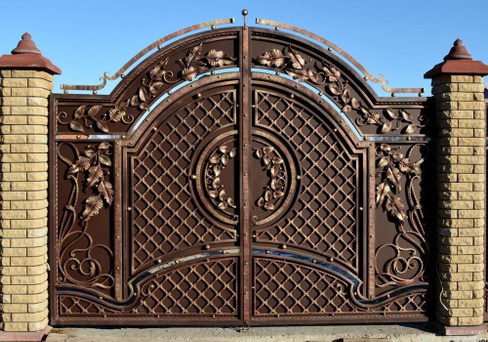 Вороты для дома: Ворота для частного дома. Цены под ключ с установкой в Москве и Московской области