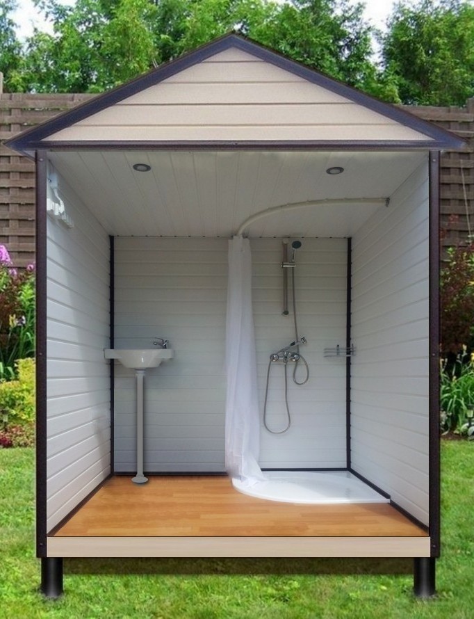 Летний душ для дачи: Дачный душ с подогревом и раздевалкой купить недорого у производителя.