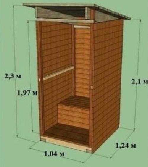 Чертеж туалет уличный: Дачный туалет своими руками: 48 чертежей + фото