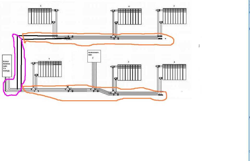 Отопления схема фото: 90 фото выбора рабочего элемента и радиатора