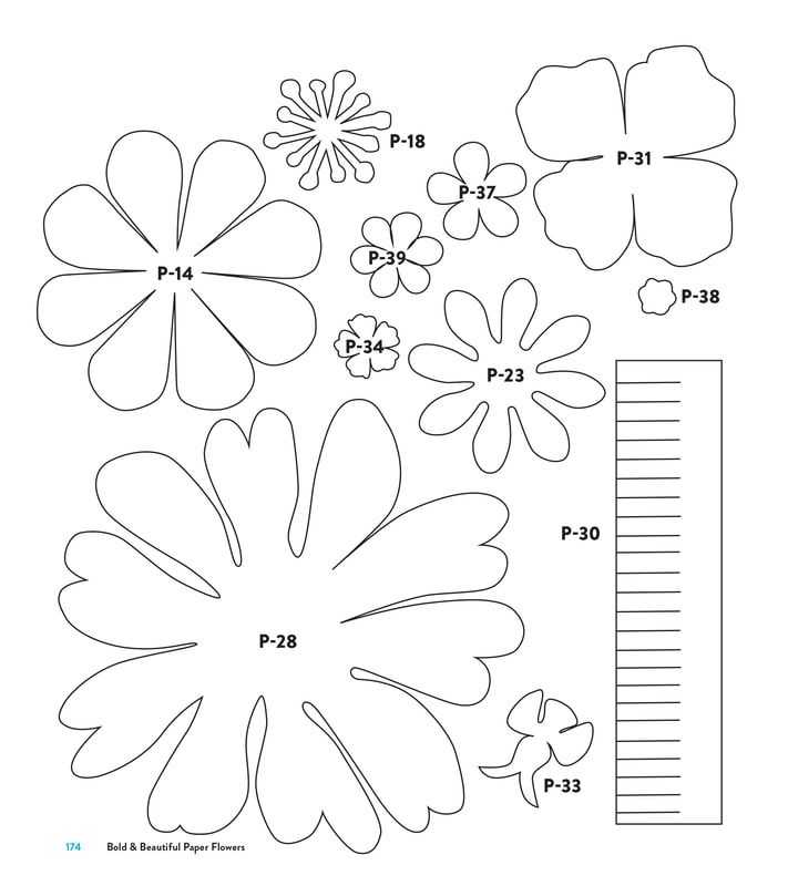 Цветы объемные из бумаги шаблоны: Цветы из бумаги своими руками: схемы и шаблоны