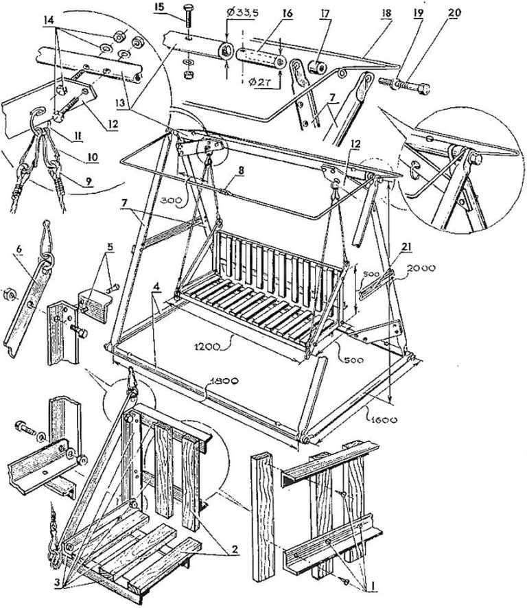 Качели своими руками чертежи из металла: чертежи садовых детских качелей, большие раскладные уличные варианты для дачи