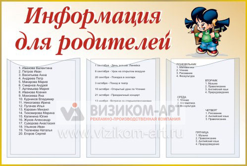 Оформление стенда в школе для родителей: Особенности оформления стенда для родителей в начальной школе