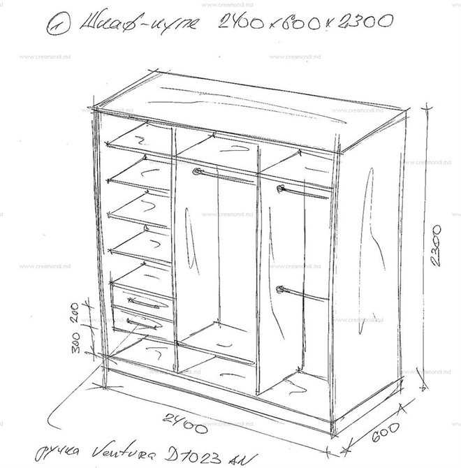 Шкаф чертеж: 53 чертежа корпусного шкаф-купе | Стильное оформление, Декор спальник мальчика, Шкафы для спальни