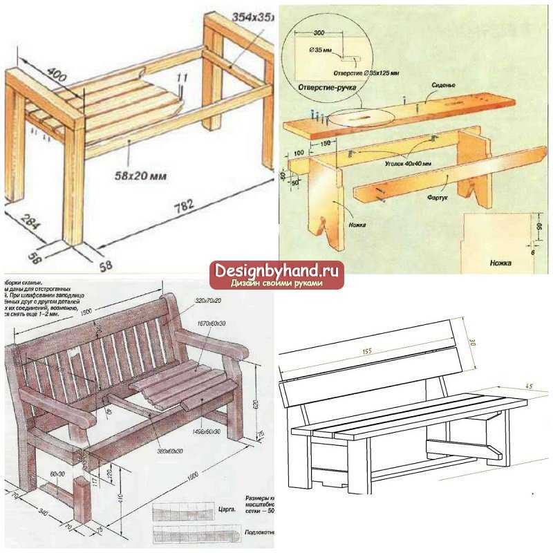 Лавочка из дерева своими руками чертежи со спинкой: >800 чертежей и схем с размерами, чтобы изготовить своими руками