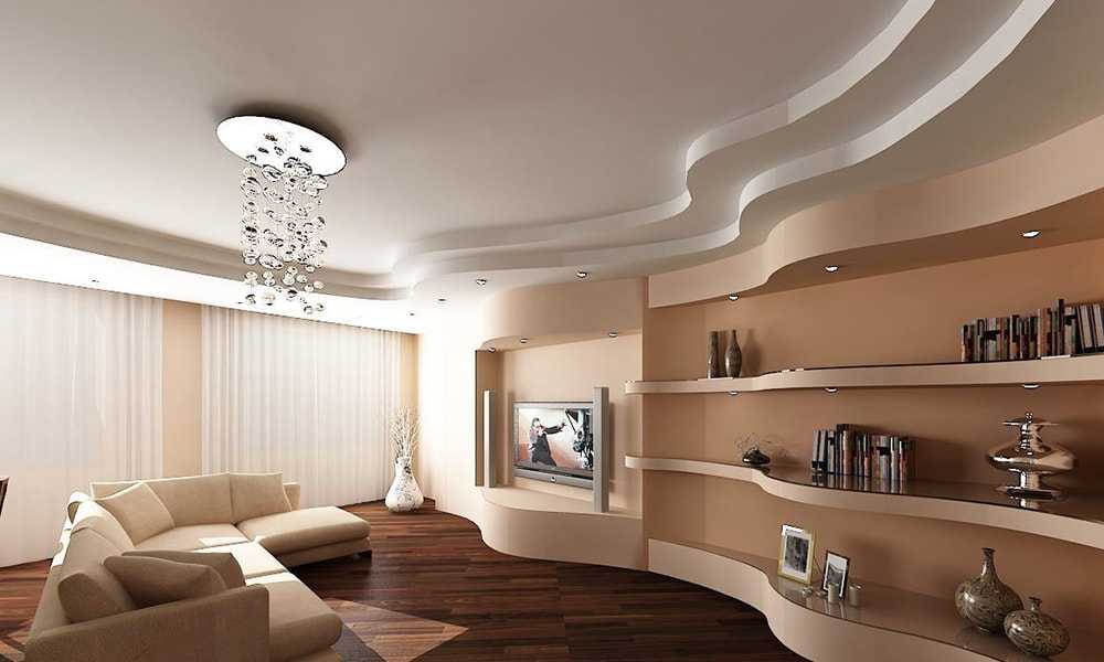 Потолок из гипсокартона для зала: Потолки из гипсокартона (80 фото) – Дизайн потолков для разных комнат