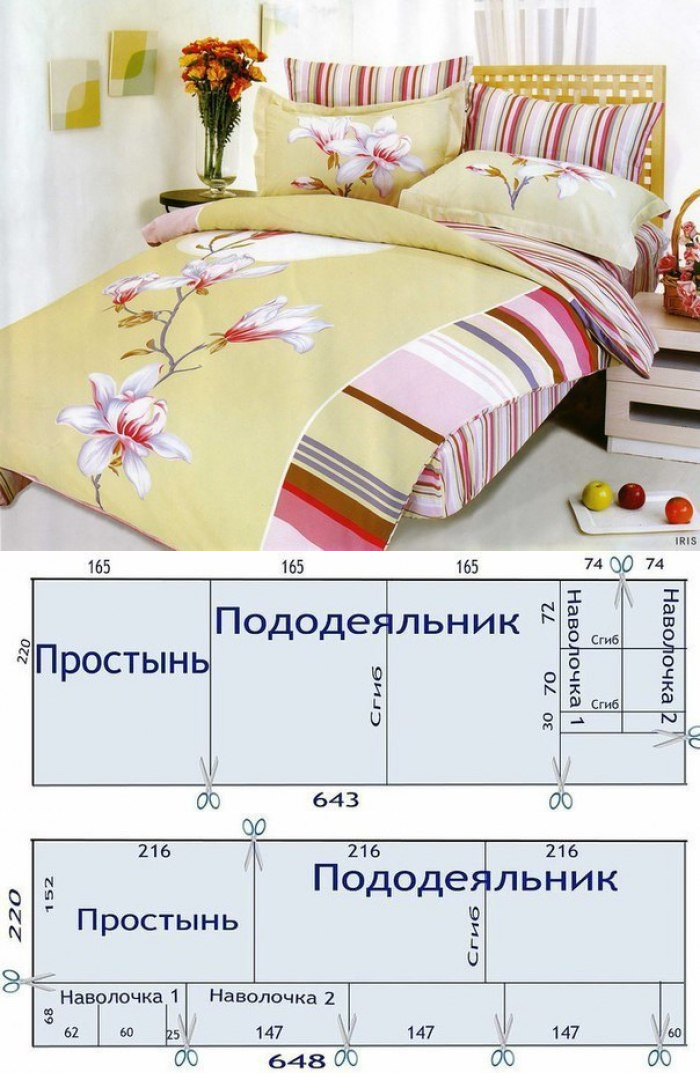 Комплект постельного белья 2 спальный размеры сшить: Для хозяйственных и экономных - шьем постельное белье сами