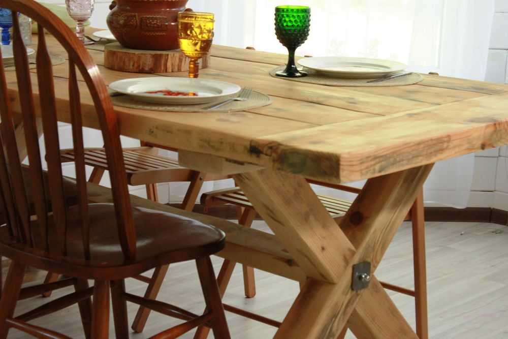 Стол из дерева для кухни своими руками: ⚒ Стол из дерева своими руками: поэтапное изготовление с чертежами