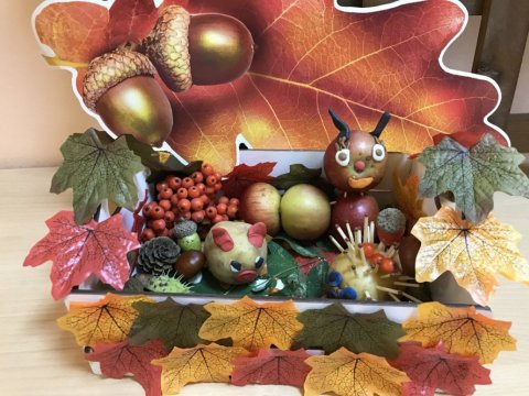 Щедрой осени дары поделки: Поделка щедрая осень. Аппликации из природного материала