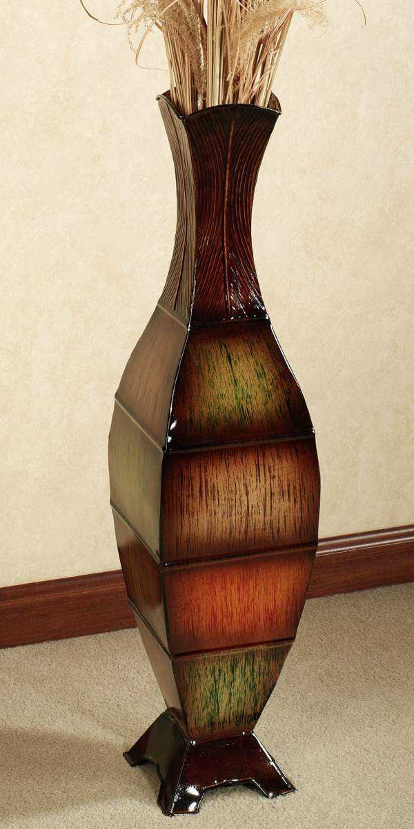 Как сделать напольную вазу своими руками: как сделать высокое изделие из сантехнической трубы и трехлитровых банок?