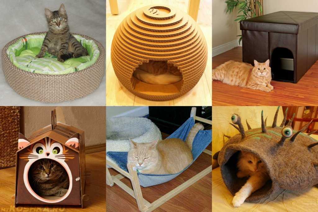 Домик для кота из коробки и футболки своими руками: Как сделать домик для кошки из футболки