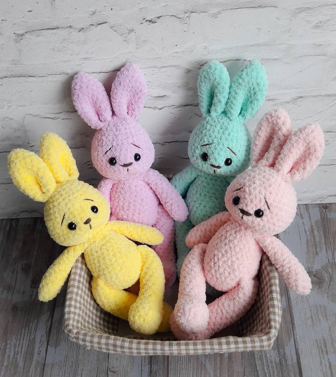 Crochet bunny amigurumi plush toy