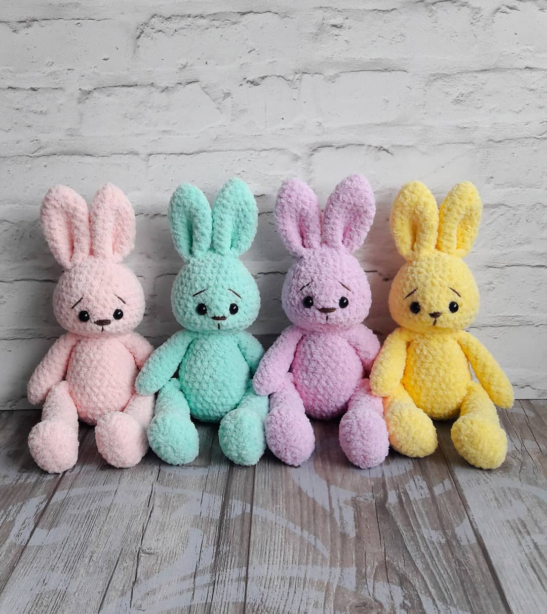 Bunny amigurumi crochet plush toy