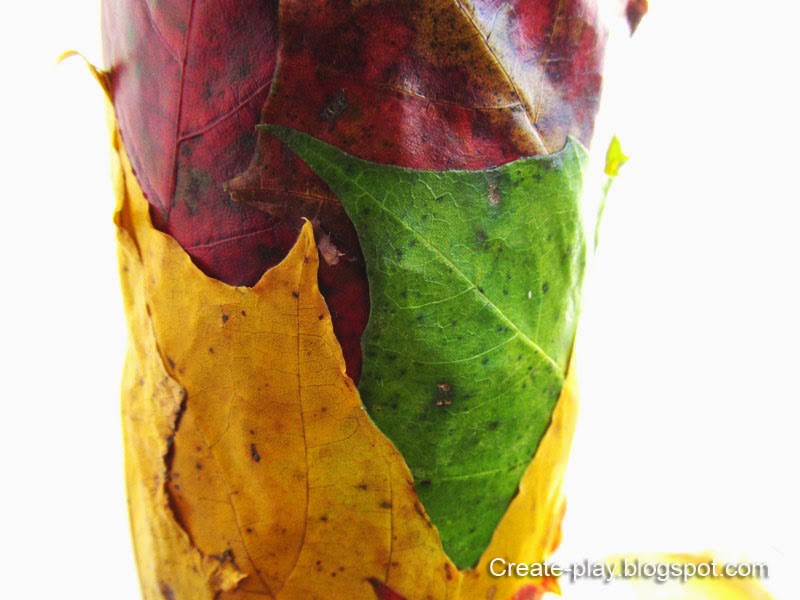 Вазочка своими руками из листьев: Ваза из осенних листьев