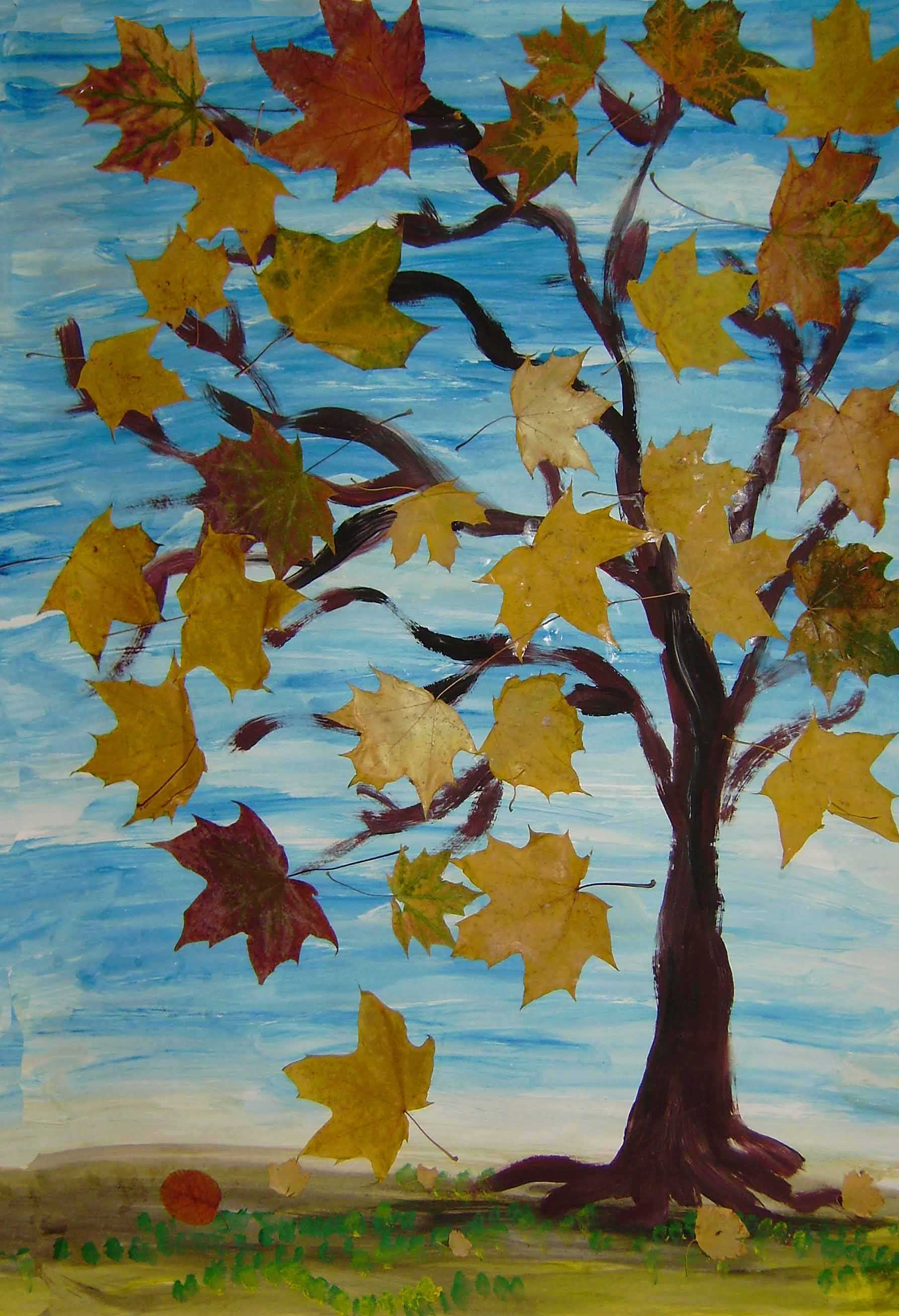 Аппликация из листьев на тему осень 4 класс: Осенняя аппликация | 40 идей для детей