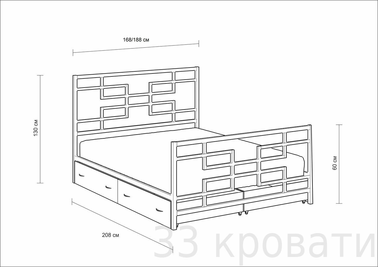 Чертеж кровать двуспальная: Страница не найдена - Все о кроватях, о том какие они бывают и как в них разбираться