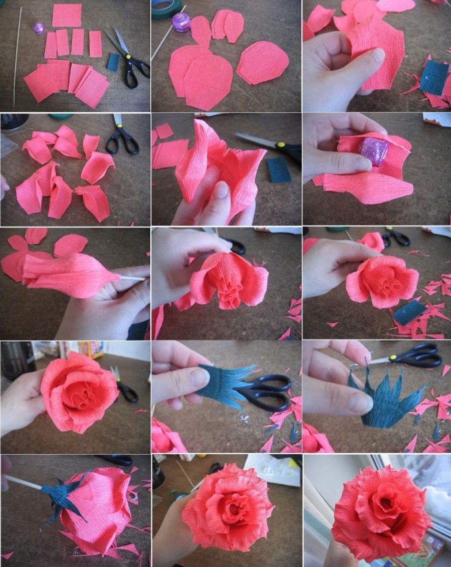 Роза с конфетой из гофрированной бумаги: Как сделать розы из гофрированной бумаги с конфетами внутри