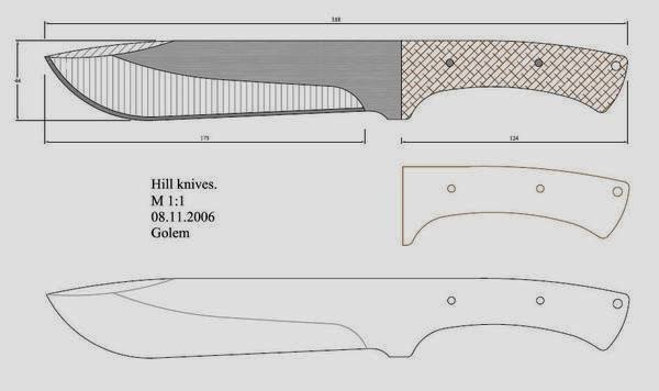 Формы клинков для ножей чертежи: описание, принцип изготовления клинка своими руками, эскизы рукояток