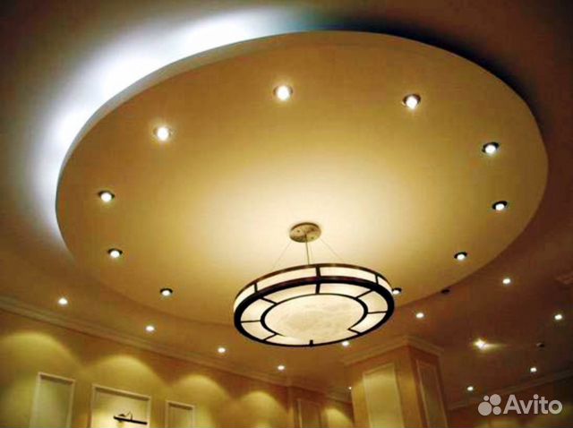 Круглый потолок из гипсокартона фото: Потолки из гипсокартона (80 фото) – Дизайн потолков для разных комнат