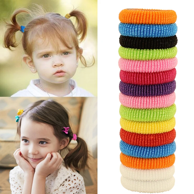 Резинки маленькие: Детские резинки для волос хорошего качества, около 80 шт./пакет, резинки для волос, маленькие резинки, аксессуары для волос для девочек