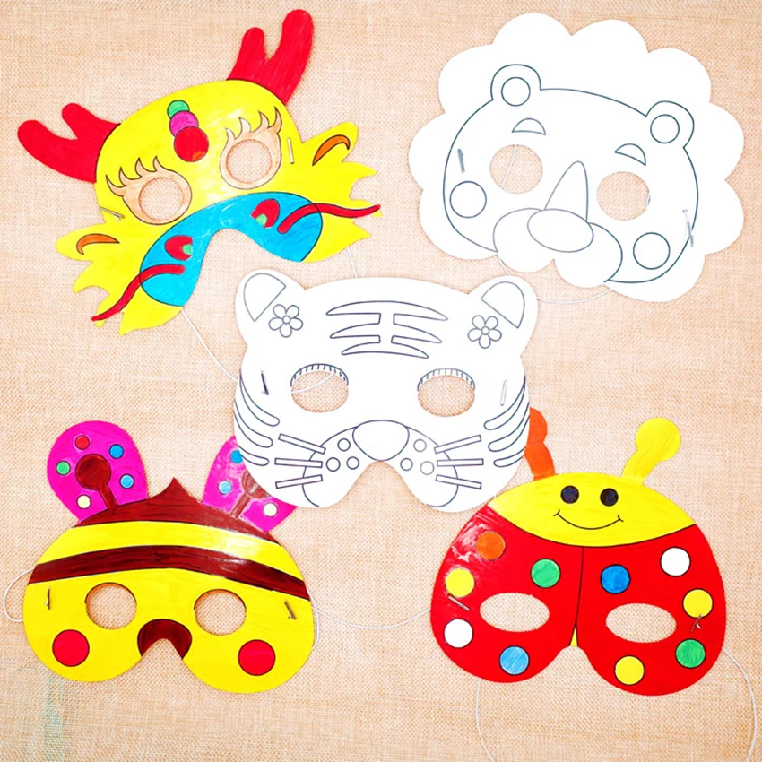 Маски из бумаги для детей: Бумажные маски для детей распечатать. Маски из бумаги и картона на голову
