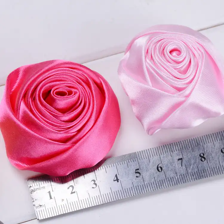 Роза из ленты 5 см: Делаем розу из лент своими руками