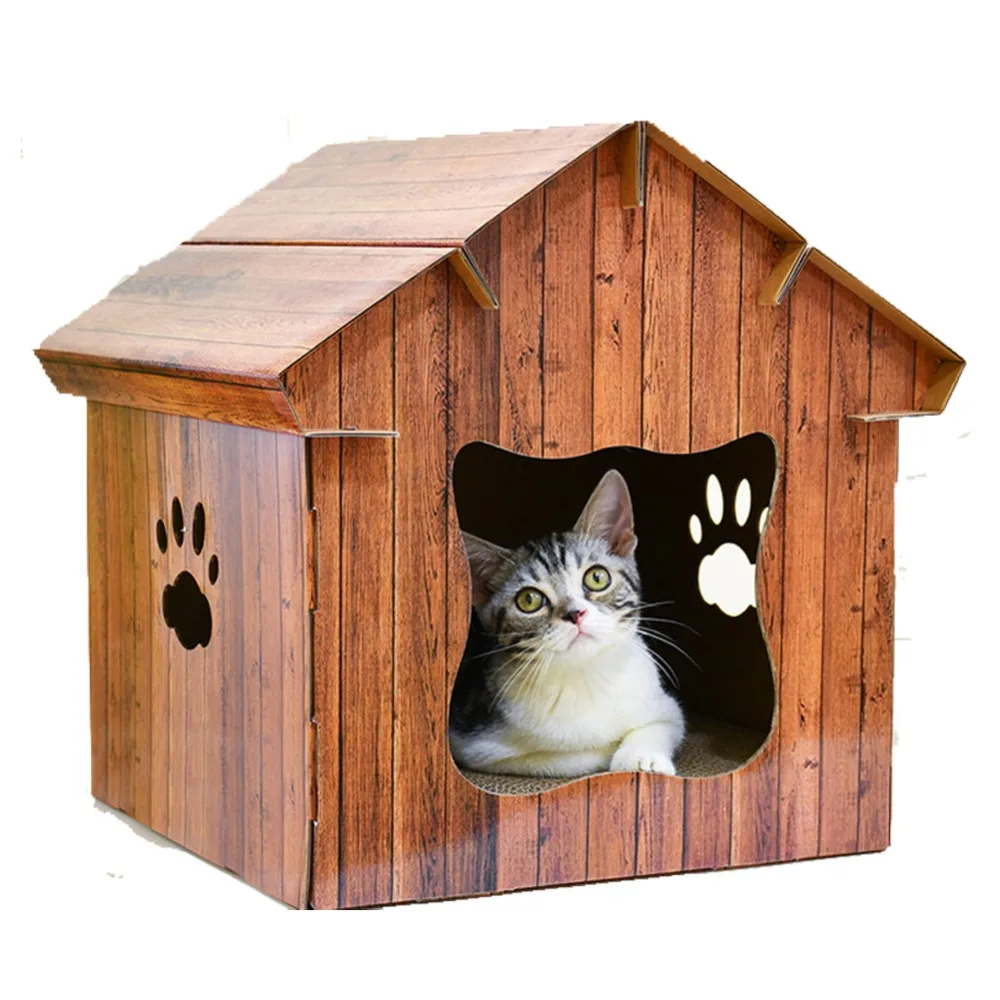 Дом для кошки уличный своими руками: Простой зимний домик для кошки на улице