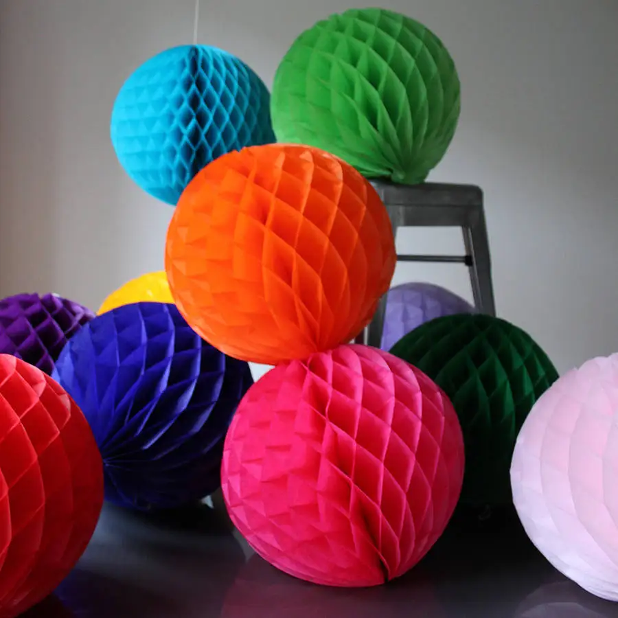 Китайские шары из бумаги своими руками: шарики своими руками для украшения. Как сделать пошагово большие и маленькие бумажные шары-соты?