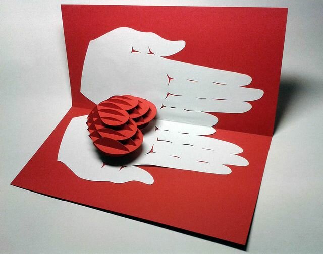 Красивые объемные открытки своими руками: Объемная открытка с цветами внутри – Открытки своими руками