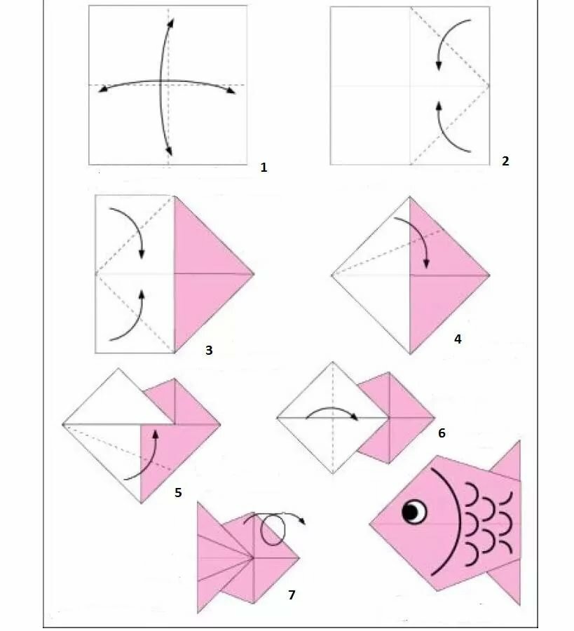 Оригами для 5 лет: Оригами для детей 4-5, 6-7 лет: простые пошаговые схемы