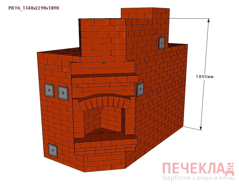 Прядовка оригинального барбекю для сада: делаем печь из кирпича, чертежи