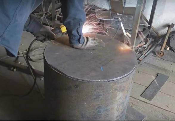 Как сделать банную печь своими руками из металла: чертежи металлической печки, схема и размеры железной конструкции