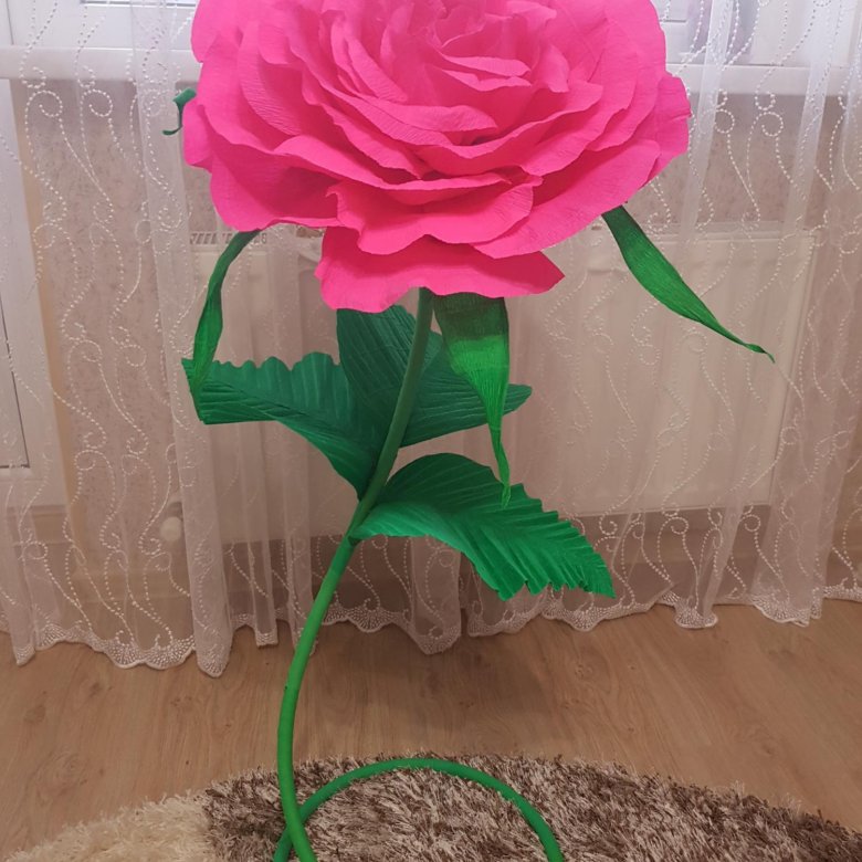 Мастер класс большие розы из гофрированной бумаги: Как сделать большую розу из гофрированной бумаги своими руками: мастер-класс от Микрос