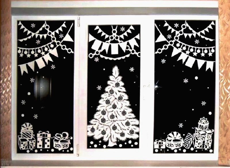 Распечатать шаблоны на новый год на окна: Новогодние трафареты на окна 2020 для вырезания из бумаги