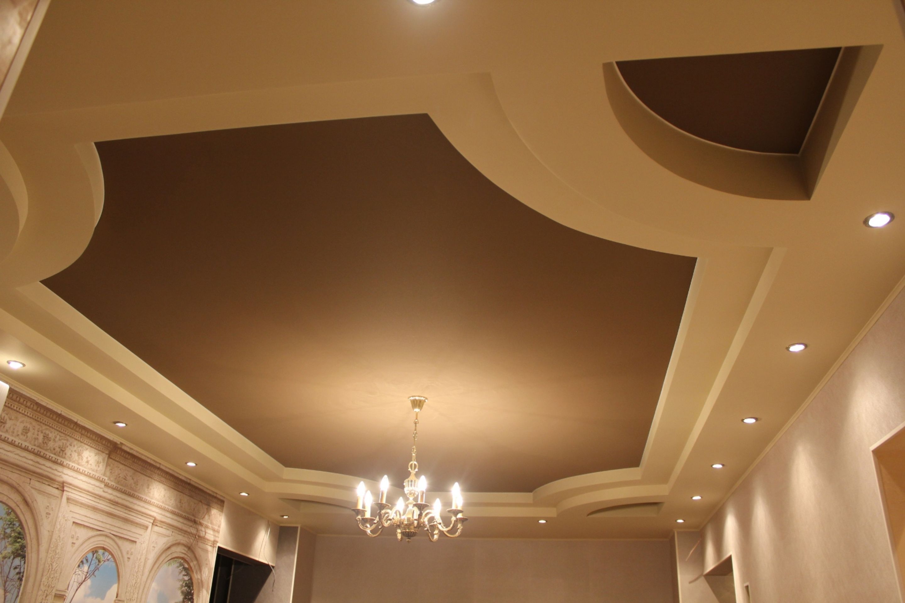 Дизайн потолка из гипсокартона в зале фото: Потолки из гипсокартона (80 фото) – Дизайн потолков для разных комнат