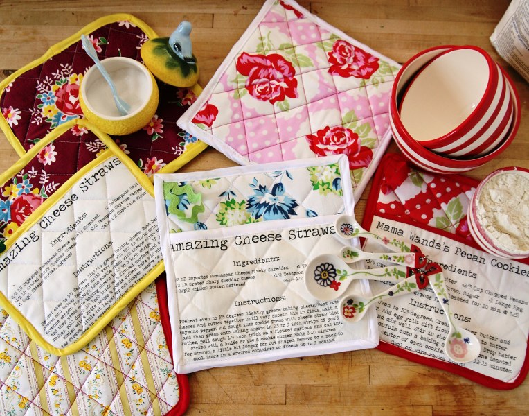 Great Gift-Giving DIY – Homemade Recipe Pot Holders