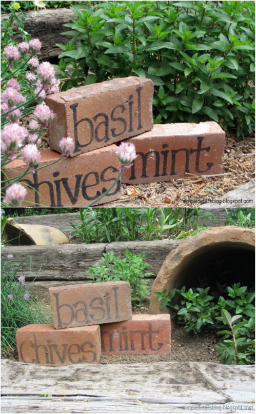 Simple DIY Brick Markers