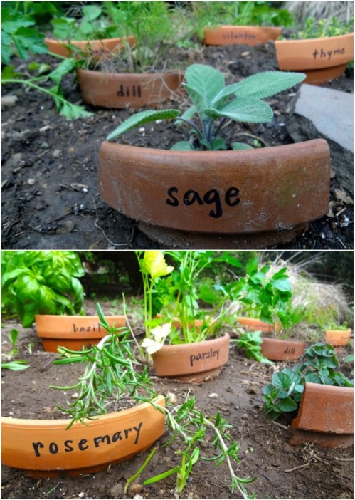 Upcycled Terra Cotta Pot Markers