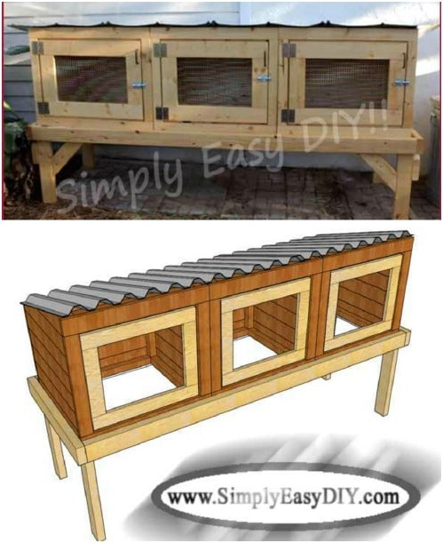 DIY Multi Unit Rabbit Hutch