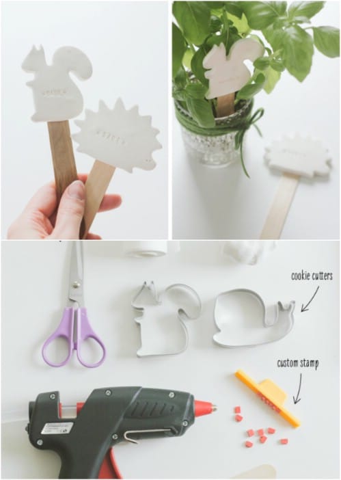 DIY Stamped Clay Markers