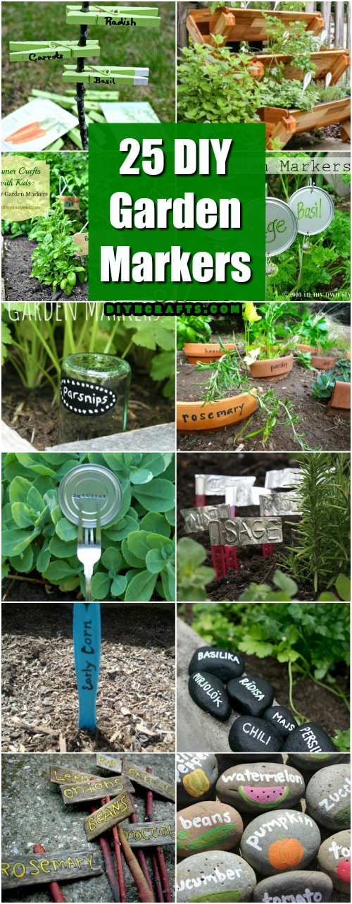 25 DIY Garden Markers To Organize And Beautify Your Garden