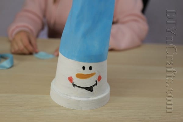 How to Make a Cute Snowman Out of a Flower Pot