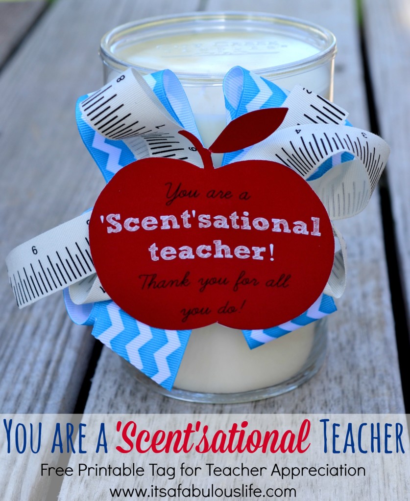 DIY Candle Teacher Gift