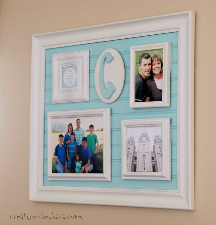 Beadboard frame collage