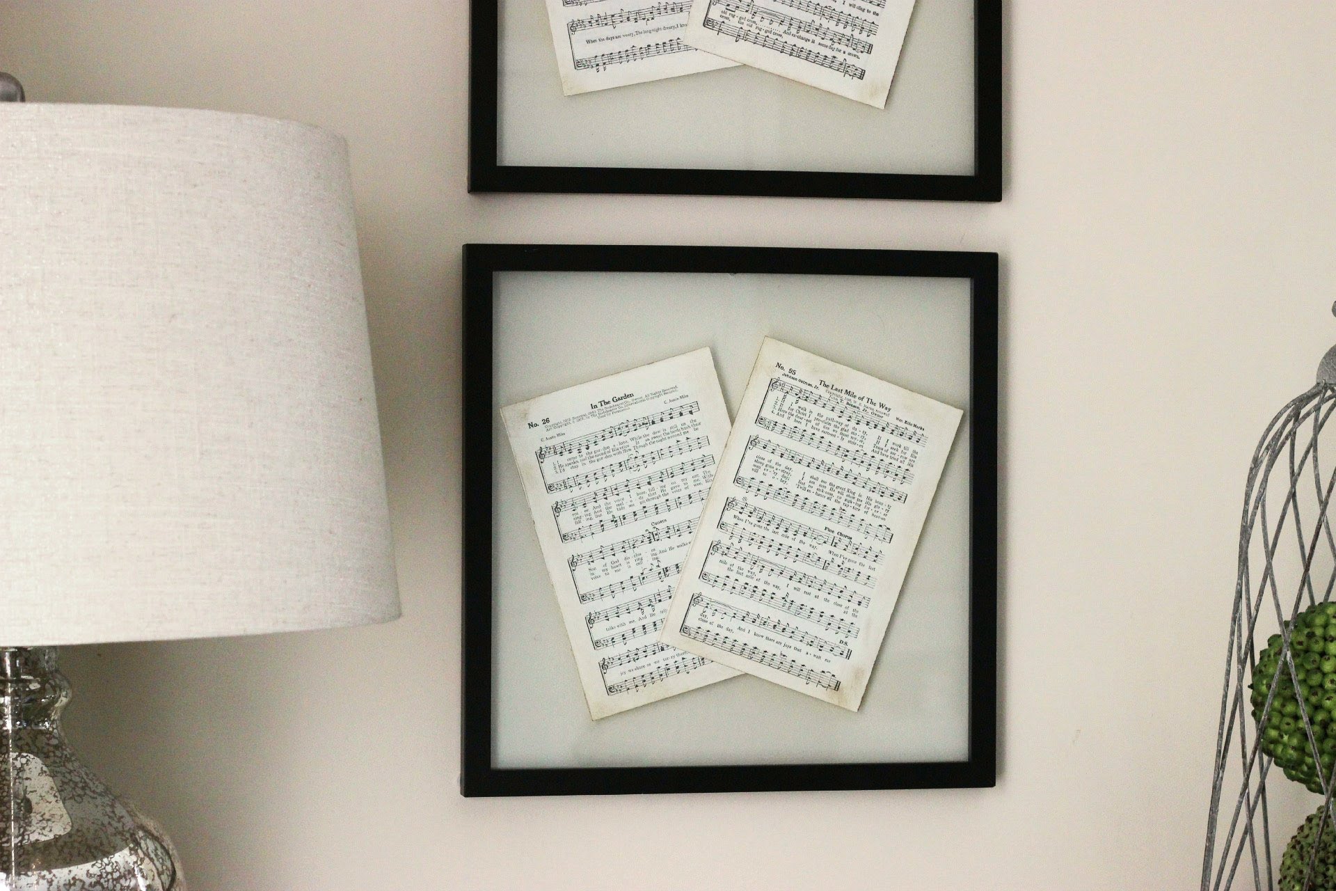 Diy pressed glass frame