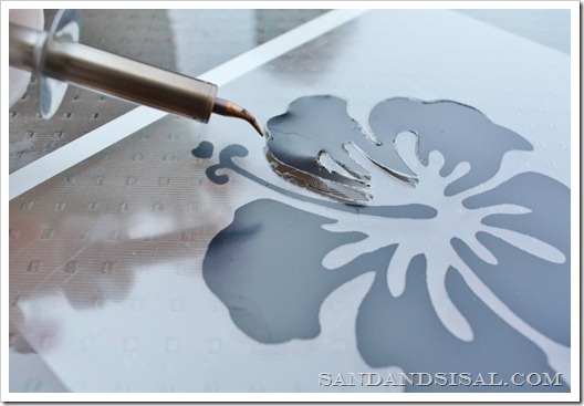 Electric cutting tool stencils