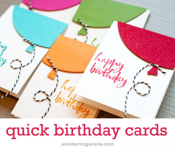 Diy balloons cards