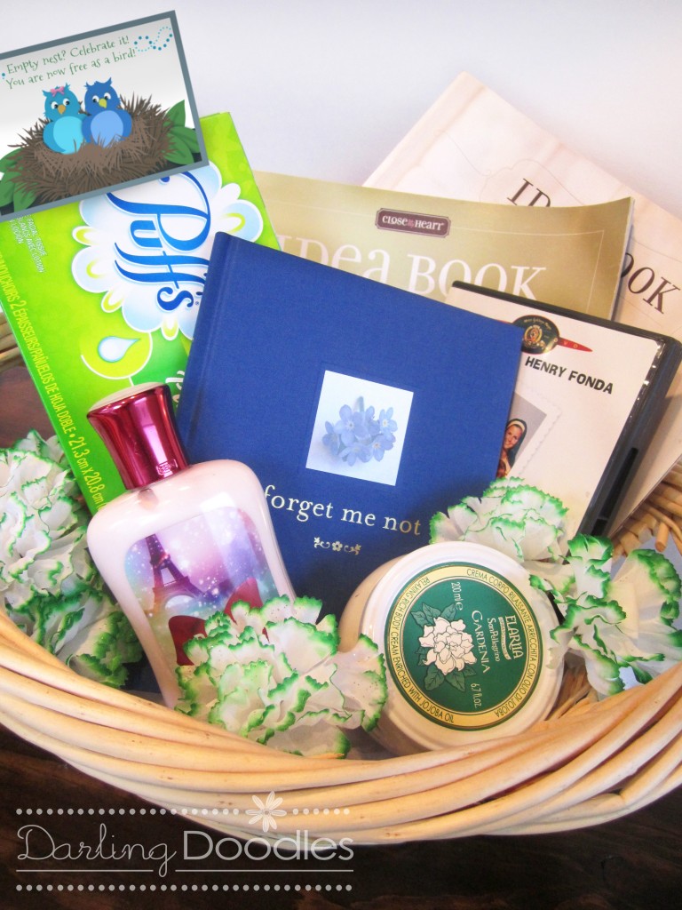 Diy empty nester gift basket