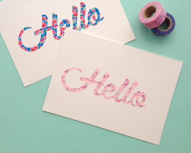 Diy hello birthday cards